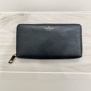 Kate Spade Large Zip Around Continental Wallet | Black